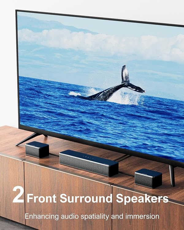 ULTIMEA 7.1ch Soundbar with Wireless Subwoofer, Virtual Surround Sound System for TV, App Control, 410W Peak Power, Sound bar for TV, 4 Wired Surround Speakers, Home Theater Sound System Poseidon D70 by ULTIMEA - Image 5