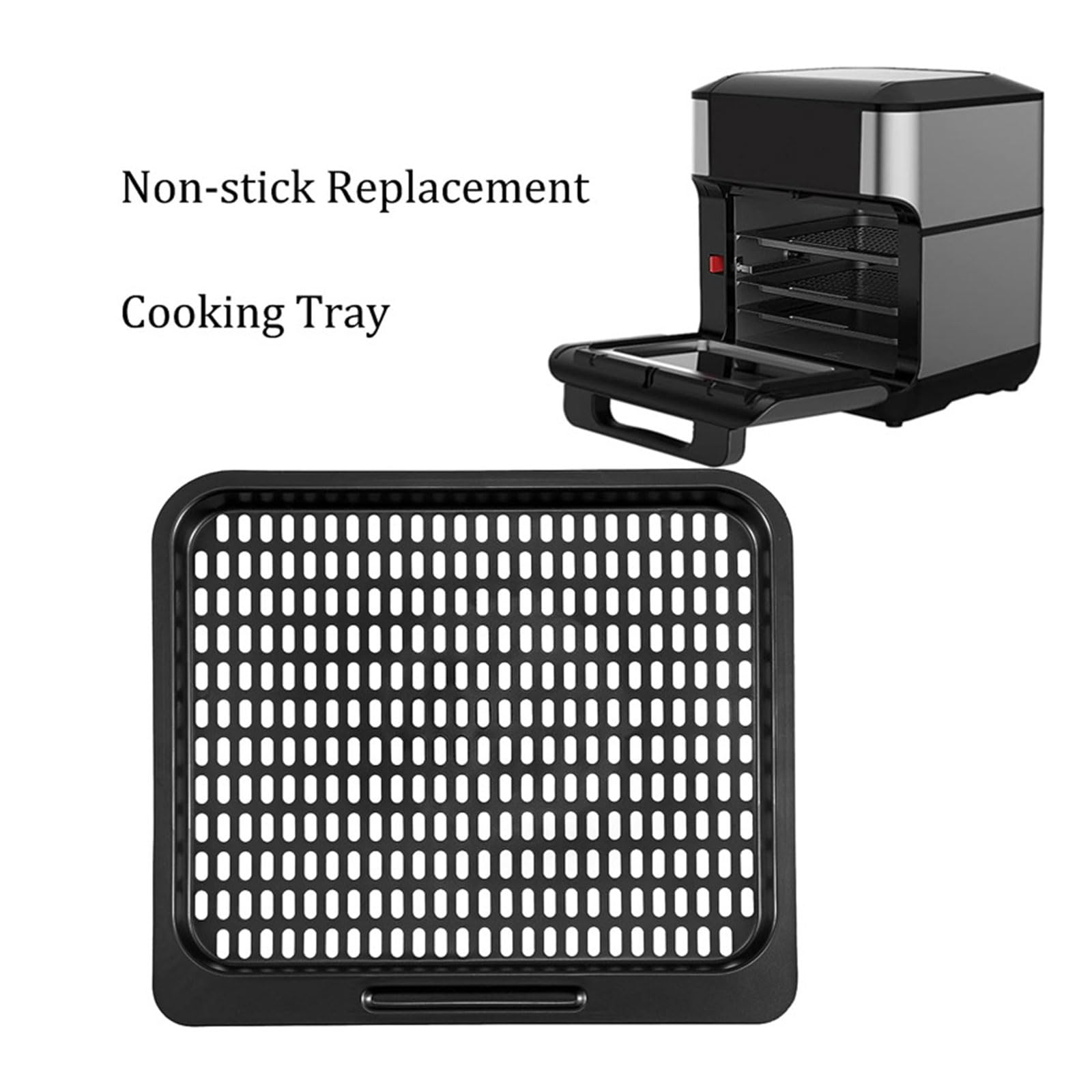 3 Piezas de bandejas de Cocina de Repuesto para freidora de Aire, Horno, Rejilla de Cocina de Malla extraíble, Apto para lavavajillas, Accesorios para freidora de Aire