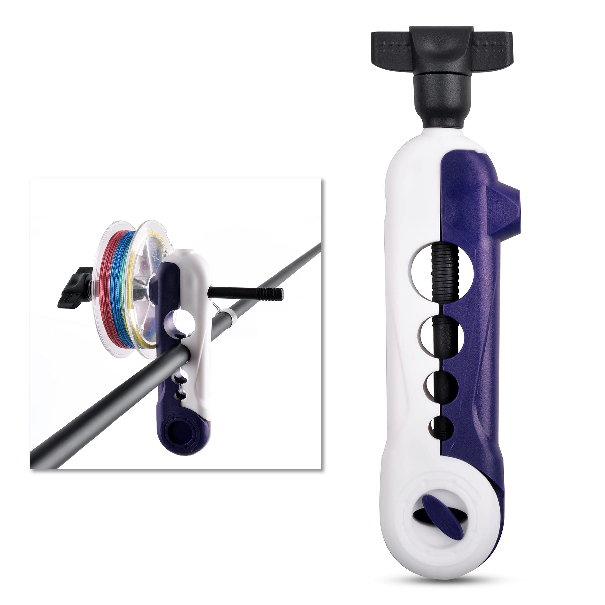 OROOTL Mini Line Spooler Portable Fishing Line Winder Machine Adjustable Spinning Baitcast Reel Spooler Wrapper Spooling Station Tool for Various Rods