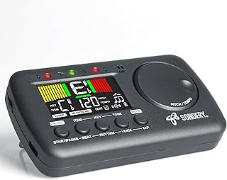 Sondery Digitales Metronom, Stimmgerät und Tongenerator, wiederaufladbar, für Gesang, Blasinstrumente, Gitarre, Bass und Violine