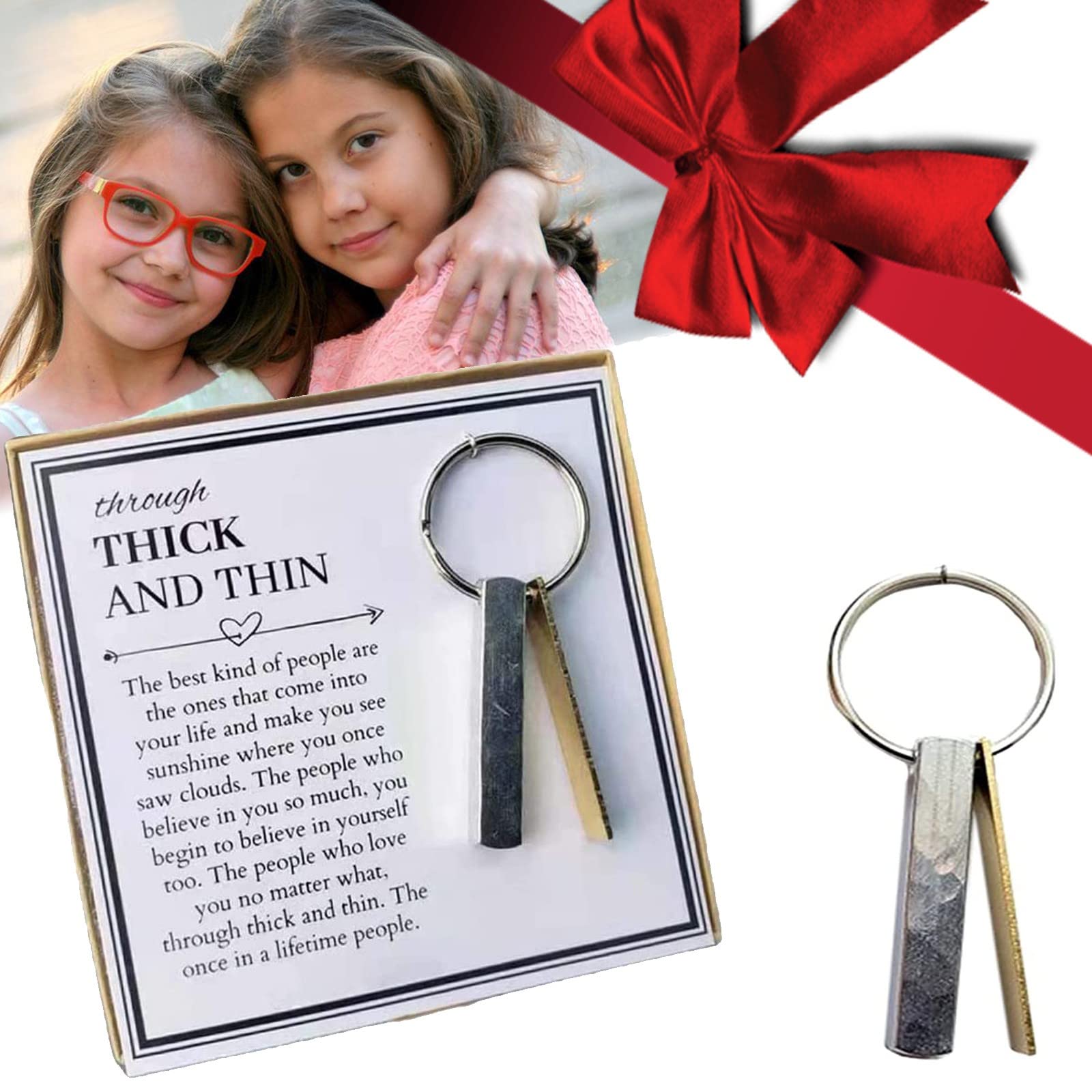 XiXiCCCC Through Thick And Thin Keychain