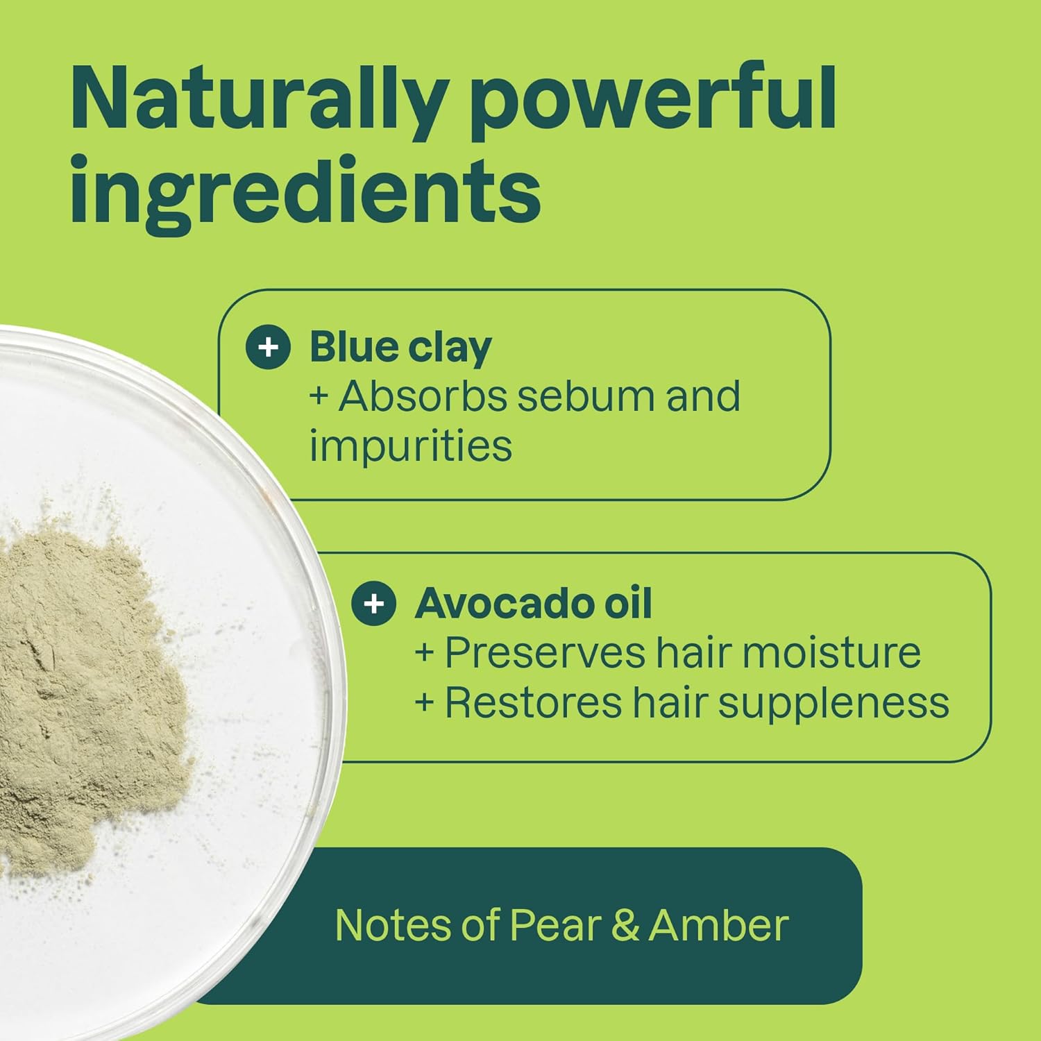 ATTITUDE Nourishing Shampoo Bar, Natural Origin, For Dry and Dull Hair, Avocado Oil & Blue Clay, EWG Verified & Clean Ingredients, Vegan, Pear & Amber Scent, 4 Oz - Image 3