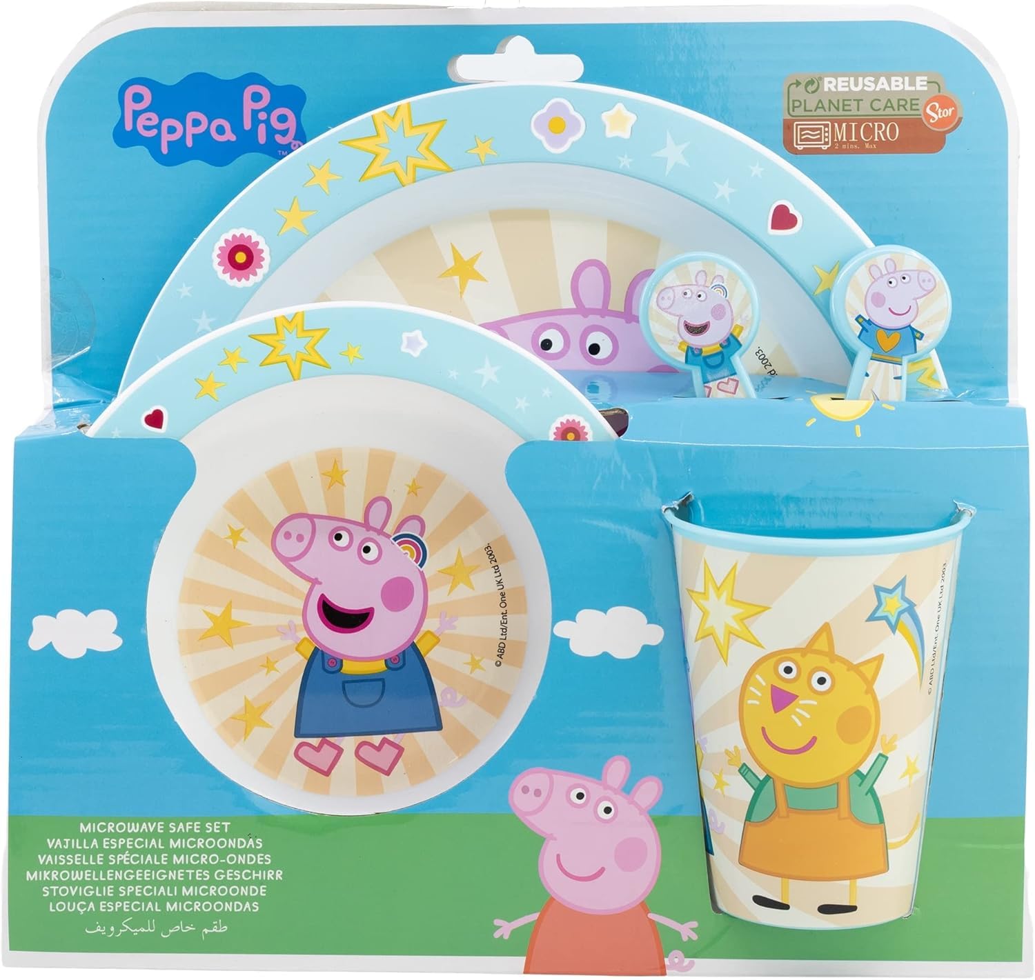 Stoviglie Peppa Pig Riutilizzabili - Bicchiere, Piatto E Ciotola, Senza BPA - Foto 3