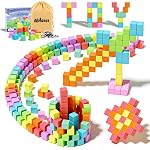 Blocs magnétiques, Blocs de construction magnétique, Tuiles d'aimant Jouets pour enfants STEM Jouets sensoriels Montessori pour 3+ Garçons de l'année & Filles, Jouets pour enfants Cadeau idéal pour les tout-petits avec autisme