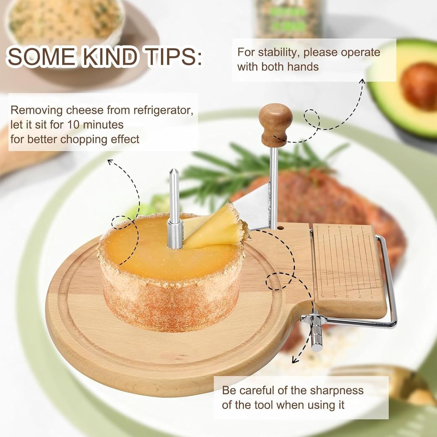 チーズカッター | 多機能で効率的 - ブロックチーズ用おろし器 | キッチン・家庭料理・日常・健康食・ベジタリアン向け・クイックチ