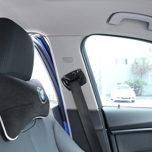 Miniatura 5 de YIWANG Estilo de fibra de carbono ABS cinturón de seguridad de coche ajuste 2 unids para BMW 3 4 serie F30 F31 F32 F36 2014-2019 accesorios de