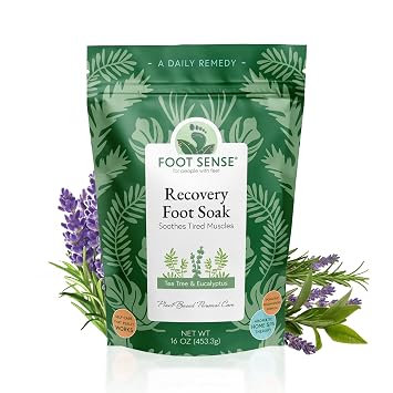 Tea Tree Oil Detox Foot Soak - for Athletes Foot, Toenails, Smelly Feet - All Natural Formula - Intensive Foot Repair - 16 oz
