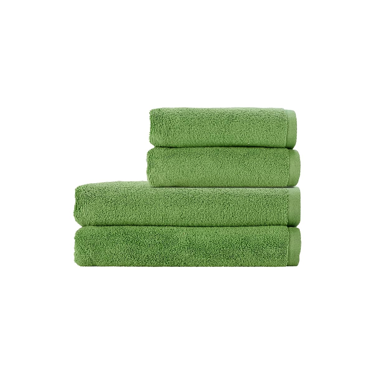 Christy Cirrus Quick Dry Towel Set, Apple Green, 2 Hand 2 Bath Set