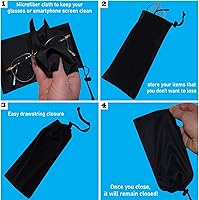 Vista 4 de Funda para gafas de sol y funda para teléfono con cierre de cordón