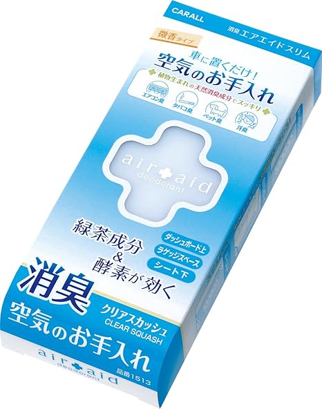 Amazon オカモト産業 Carall 消臭エアエイドスリム クリアスカッシュ 車用消臭 芳香剤 置き型 150ml 1513 車 バイク 車 バイク