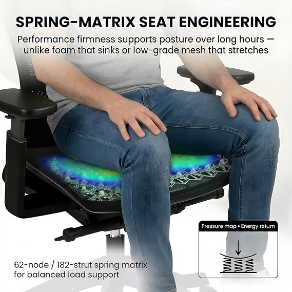 Autonomous ErgoChair Ultra 2 Ergonomic Office Chair Mesh Gray Adjustable Lumbar Support, Rolling Swivel - Home Office Desk Chairs with Wheels and Arms - Ergonomic Desk Chair Comfy for Gaming & Office