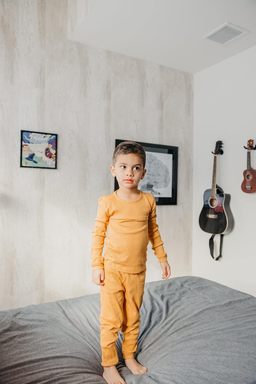 Copper Pearl Two Piece Long Sleeve Toddler Pajamas PJ Sets for Boys and Girls - Adorable Pattern Pajamas, Breathable Fabric to Keep Cool While Sleeping, Sizes 12 Months to 5T - Dolce