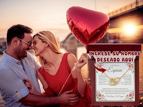 Miniatura 2 de Regalo Para Mi Esposa - Collar Para El Amor De Mi Vida, Regalos Para Mi Novia, Cadenas Personalizadas Para Mujer, Regalos Para Mama Dia De Las