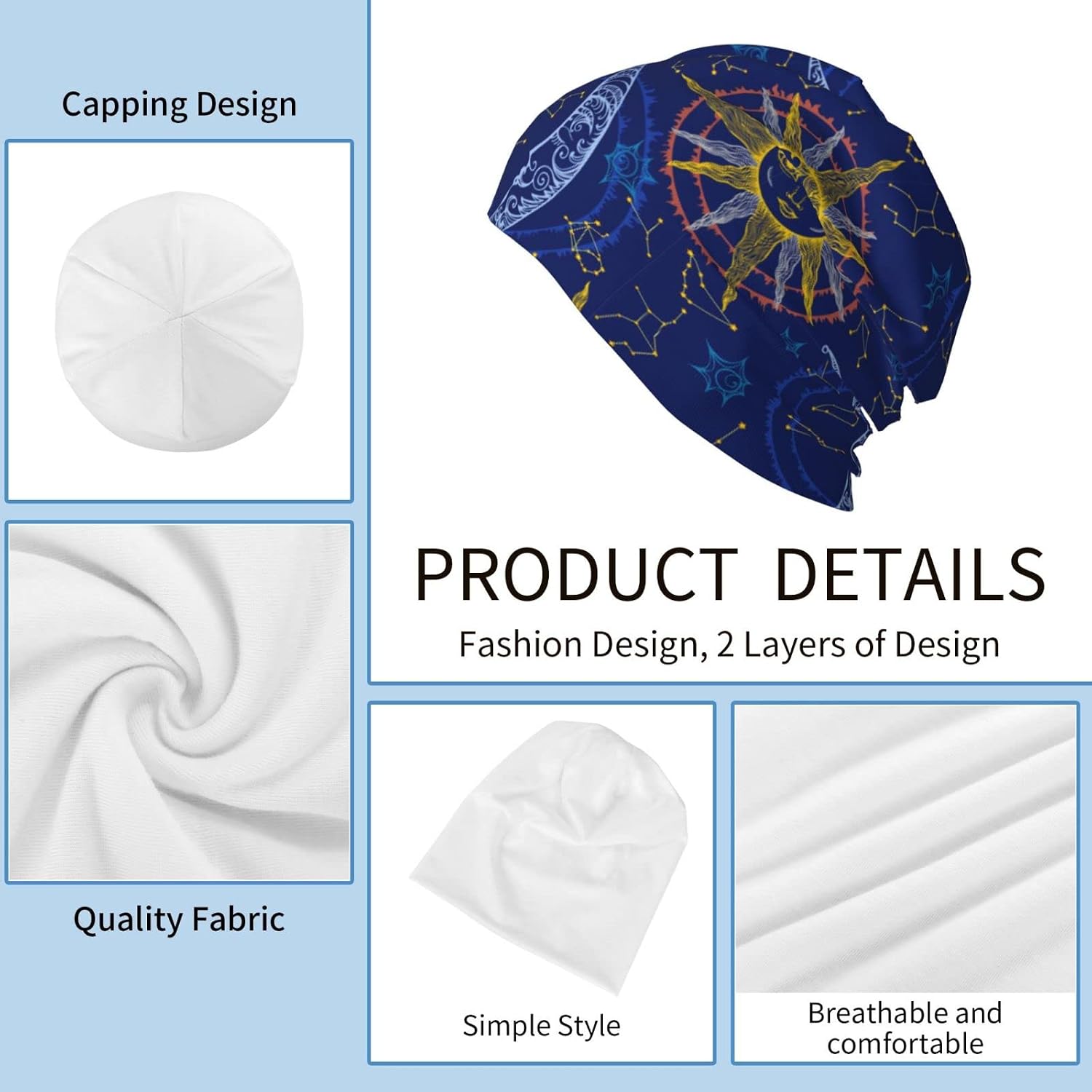 Casual Scarf Bandana Loose Hat Stretch Headwear Beanie Hat