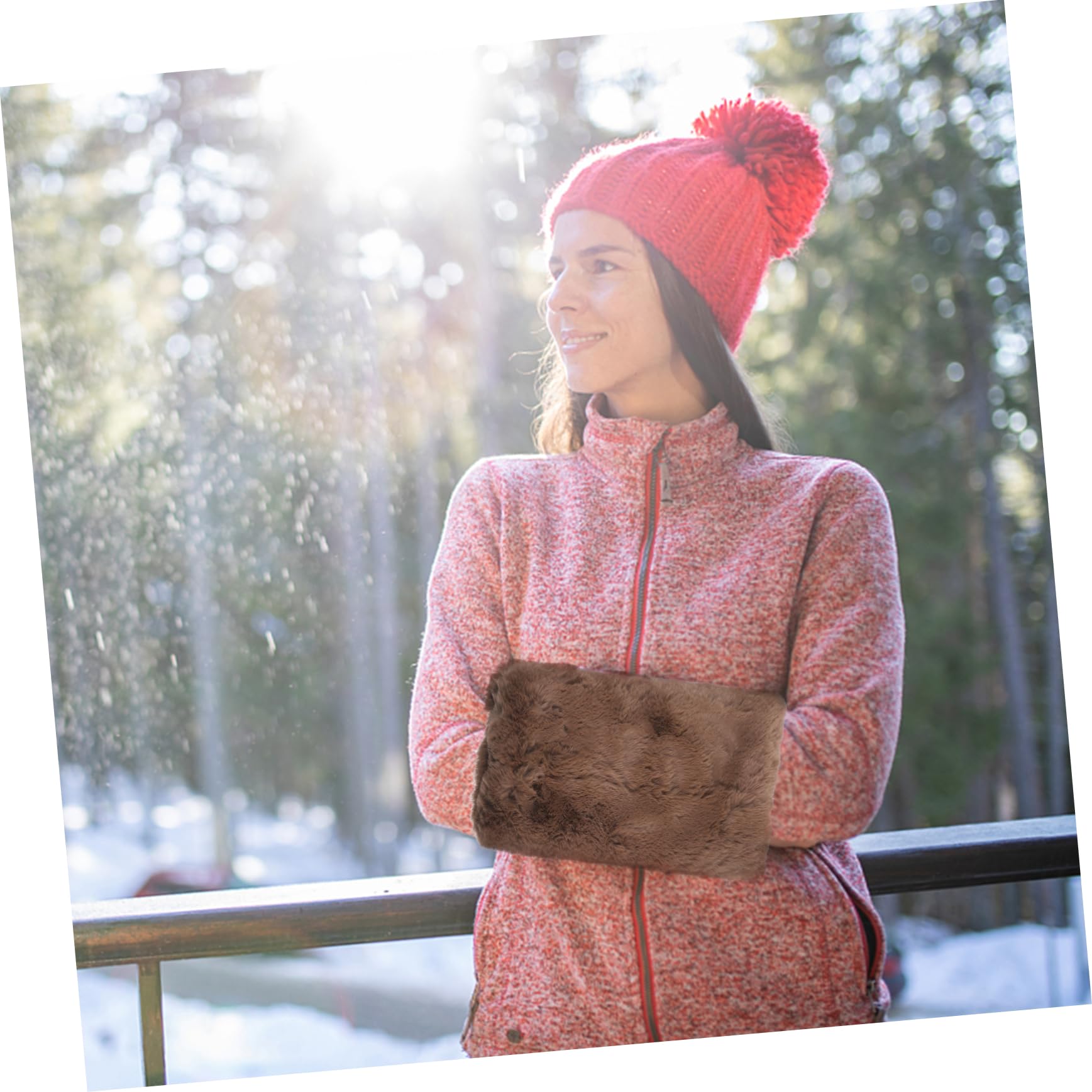 Toyvian Cuscino Scaldamani in Sintetica Maniche per Inverno Accessorio Lavabile per Regali in Fredde
