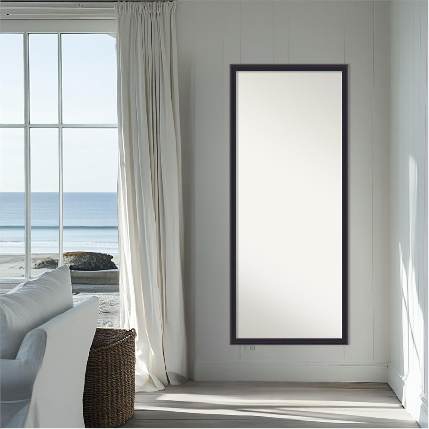 Amanti Art Black Full Length Mirror, 63x27 Havana Black Bronze Tall Free Standing Body Wall Mirror Full Length for Dressing, Casual Frame, Lean on Floor or Hang, Wall Decor