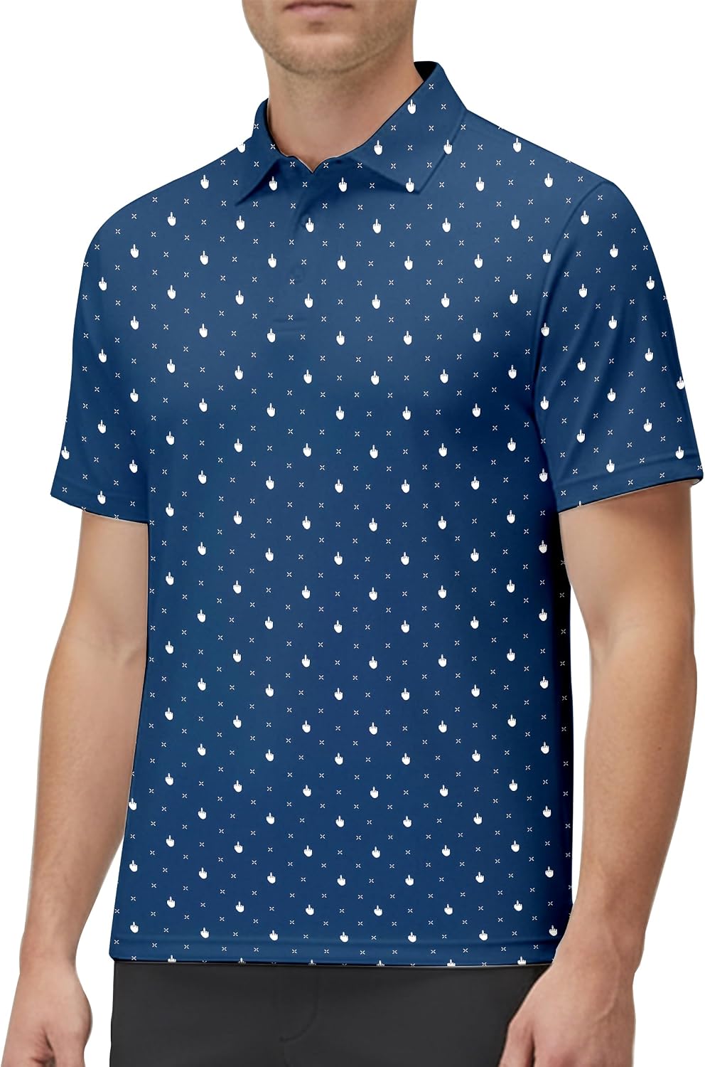 Men's Golf Shirts,Mens Hawaiian Shirts Short Sleeve Casual Collared Performance Golf Polo Shirt for Men