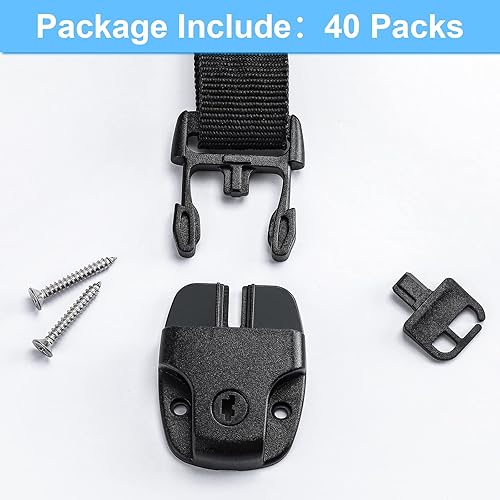 Miniatura 3 de Juego de 40 clips de repuesto para bañera de hidromasaje, kit de reparación de pestillo roto con ranura para cubierta de bañera de hidromasaje, kit