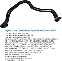 Vista 2 de Jaronx Para BMW Manguera de Refrigerante de Agua Termostato a la Parte Delantera del Motor 11 53 7 545 890, Manguera de Refrigerante del Motor