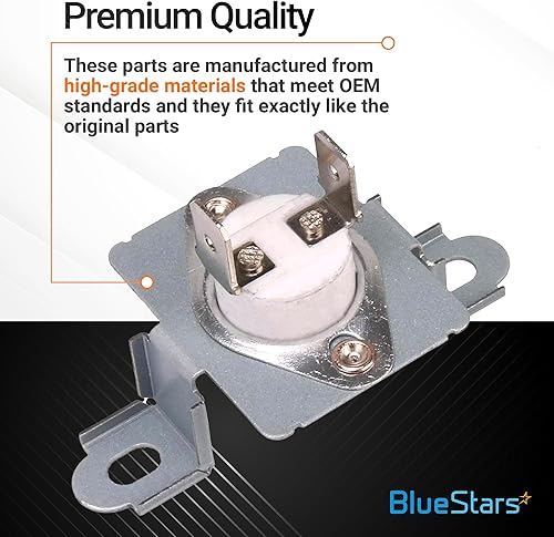 Miniatura 5 de BlueStars Termostato de secadora 6931EL3001F y fusible térmico 6931EL3003D, compatible con secadores LG y Ken-more, sustituye a PS3530485 1268366