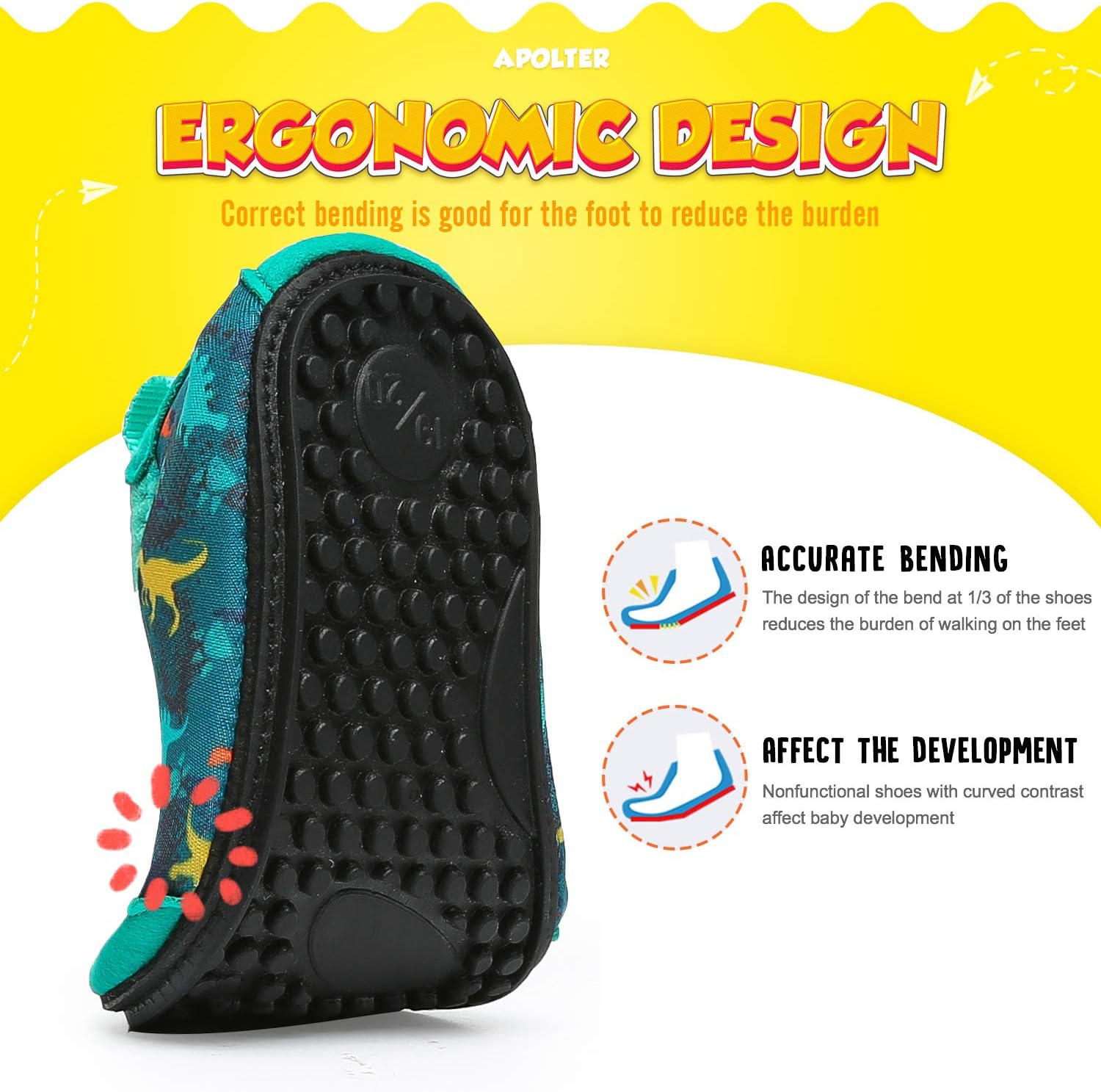 Baby Boys and Girls Swim Water Shoes Barefoot Aqua Socks Non-Slip for Beach Pool Toddler Kids - Image 3