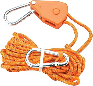 Polea de bloqueo de cuerda para tienda de campaña, hebilla fija, cuerda reflectante, tope de polea de trinquete, amarre de cuerda, colgador de cuerda para acampar