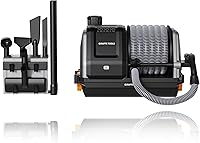 Vista 1 de Giraffe Tools Grandstorm Retractable Vacuum with 30 FT Hose Anti-Kink, Wall-Mounted Vacuum Cleaner with 6 Nozzles for Garage Detailing Remote