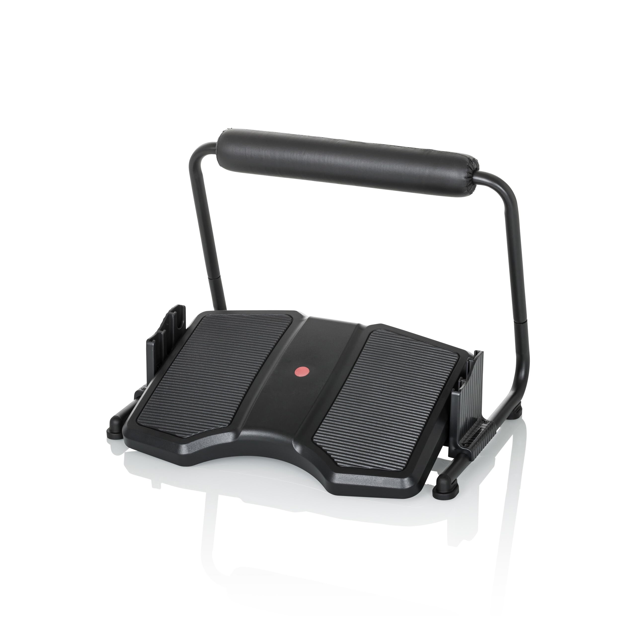 hjh OFFICE Repose-pieds Bureau PODI F noir Repose-pieds ergonomique réglable en hauteur & inclinable, repose-jambes inclus, 830111