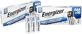Energizer Ultimate Lithium AAA Micro Batteries 1.5 V 1260 mAh L92 Pack of 20
