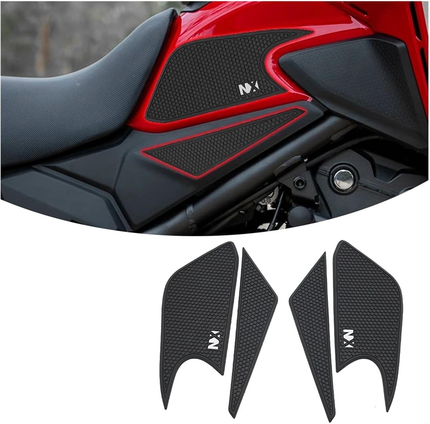 Motorcycle Tank Sticker Motorcycle Accessories Fuel Tank Pad Protector Sticker Decal Knee Protection for H&ON&DA NX500 NX400 2023 2024.