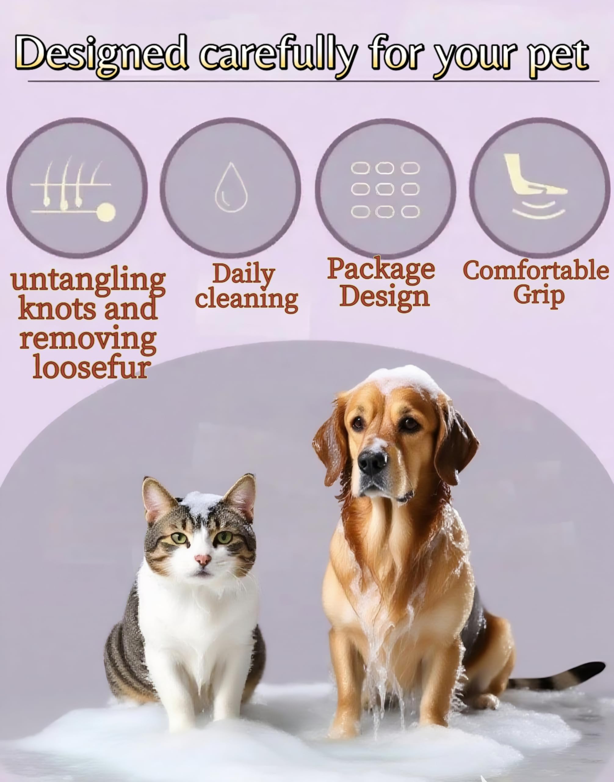 Cat & Dog Grooming Kit - 9-in-1 Pet Supplies -4