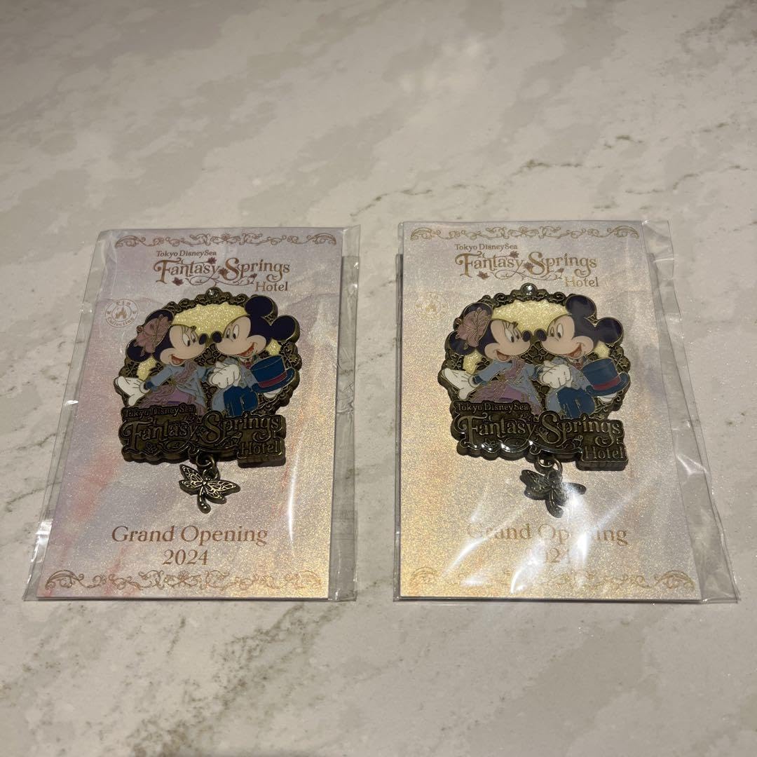 TDR ファンタジースプリングスホテル ピンバッジ オープニング特典 ファンタジースプリングスホテル グランドシャトー グランドOP