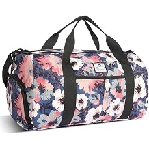 Sports Duffle Gym Bag for Men or Women Travel Duffel Carry on Overnight Tote Weekender Bag with Wet Pocket & Shoe Compartment