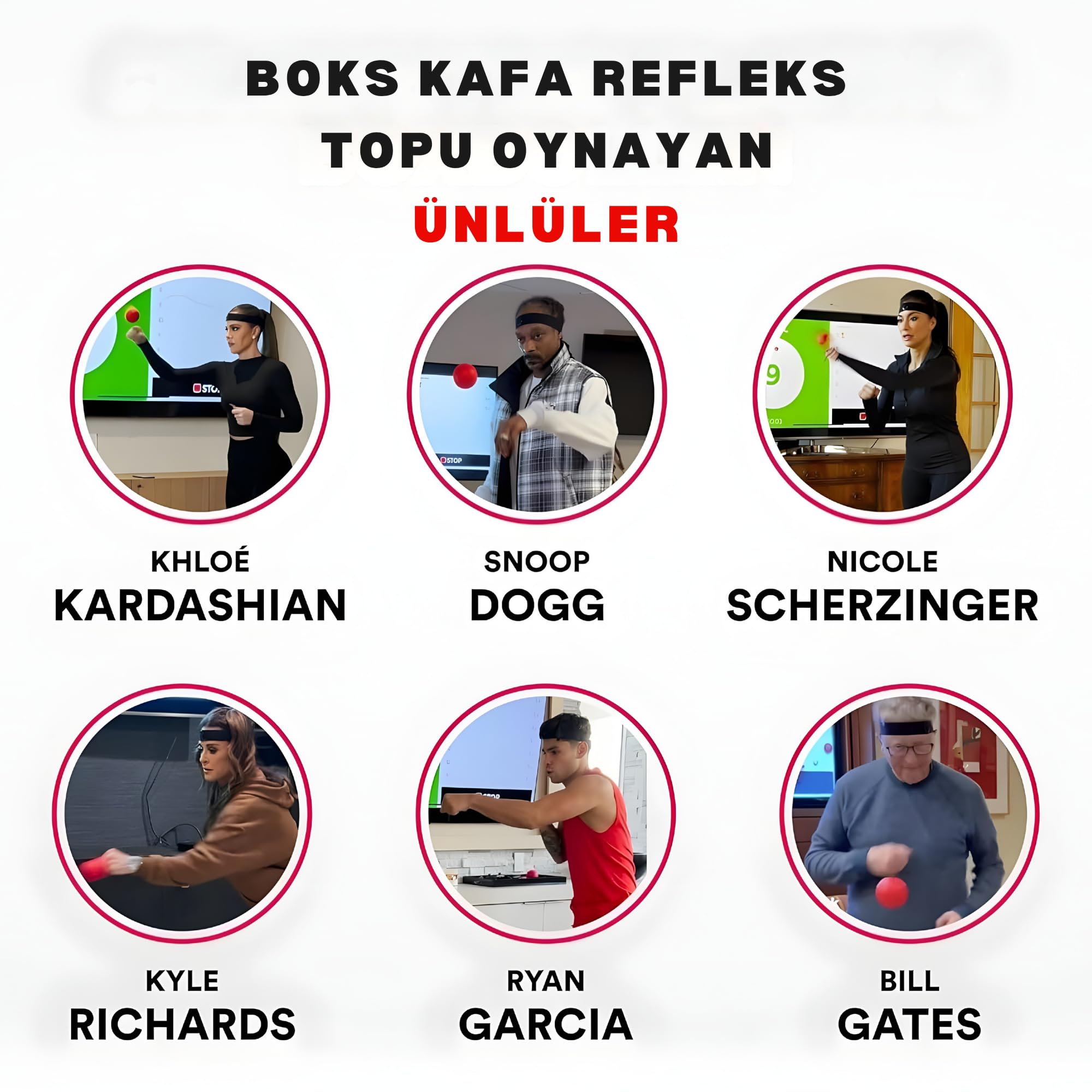 Sporsize Boks Refleks Topu ve Ayarlanabilir Kafa Bandı – Refleks Geliştirme, Koordinasyon, Hız ve Odak Antrenmanı İçin Güvenli Antrenman Topu – Çocuk ve Yetişkin Uyumlu