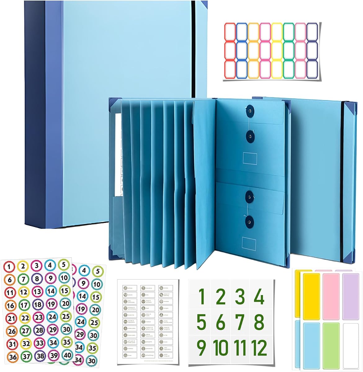 The Life Book Document Organizer: in case i die Binder for Important Documents, Portable Folio with Labeled Sections for Passports, Medical and Legal Documents