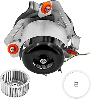 HC21ZE123A Furnace Draft Inducer Blower Motor Compatible with Jakel, Carrier, Payne, Bryant Furnace Replace HC21ZE123 Includes Blower Wheel and Mounting Bracket