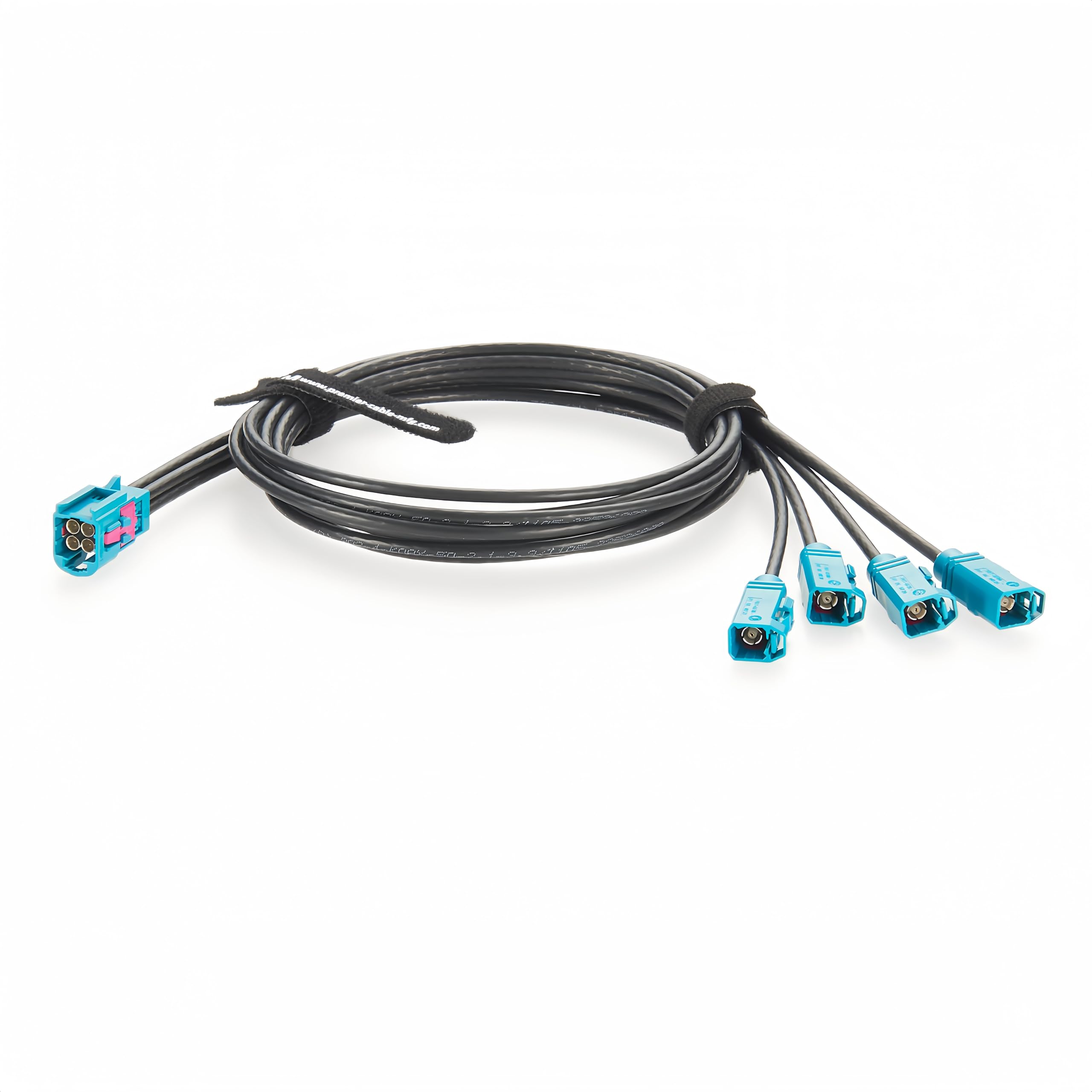 Original Rosenberger Antennenstecker Mini FAKRA Verlängerungskabel 4in1 AMS11D-1M4Z5-Z auf 59Z113-000-Z FAKRA Adapter Stecker auf Buchse Automotive GPS RF Koaxialkabel Dacar 302-4 (0,5m)