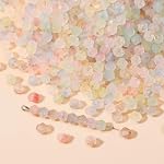 1100pcs 5Styles Perles en acrylique Frosted pour la fabrication de bijoux perles colorées mates avec des speckles dorées Star Heart Butterfly Flower Bicone Spacer Perles pour collier Bracelet Boucles d'oreilles DIY Artisanat