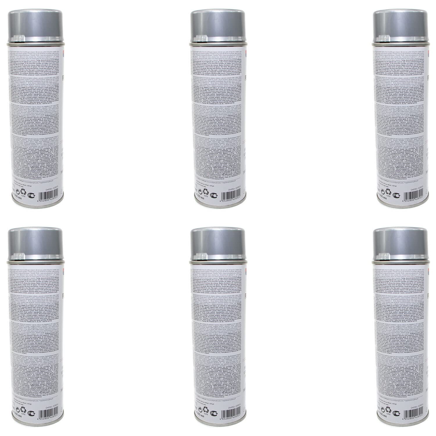 Felgenspray Silber Felgensilber Felgenlack Lackspray Presto 428924 6 X 500 ml