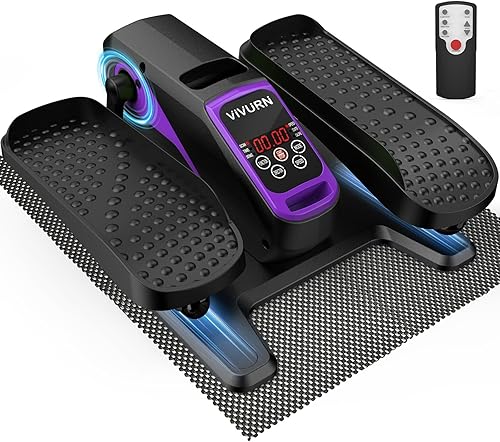 Miniatura 8 de VIVURN-018 Bicicleta elíptica debajo del escritorio 12 velocidades 5 modos Mini ejercitador de piernas motorizado mientras se está sentado