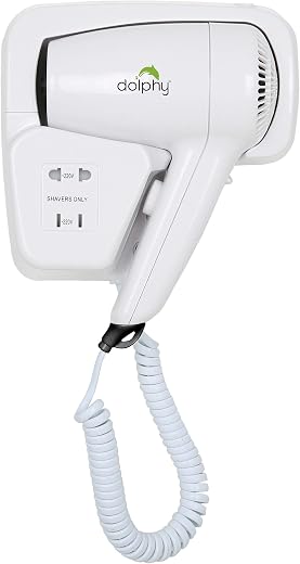 Dolphy Professional 1200 Watts Wall Mounted Hair Dryer Hd-001, White