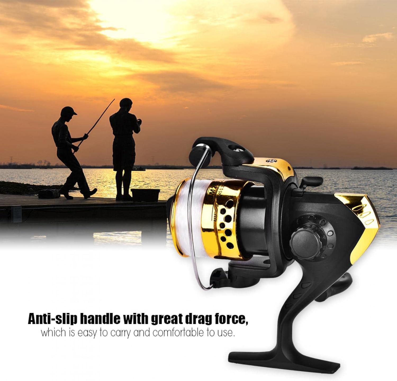 Joyzan Fishing Reel, Spinning Baitcaster Reels Line 3 Bearings Smooth Wire Powerful Cold Water Trolling Baitcasting Gear Freshwater Saltwater Ice Summer Boat Rock Inshore Surf Raft Short Sea Rods