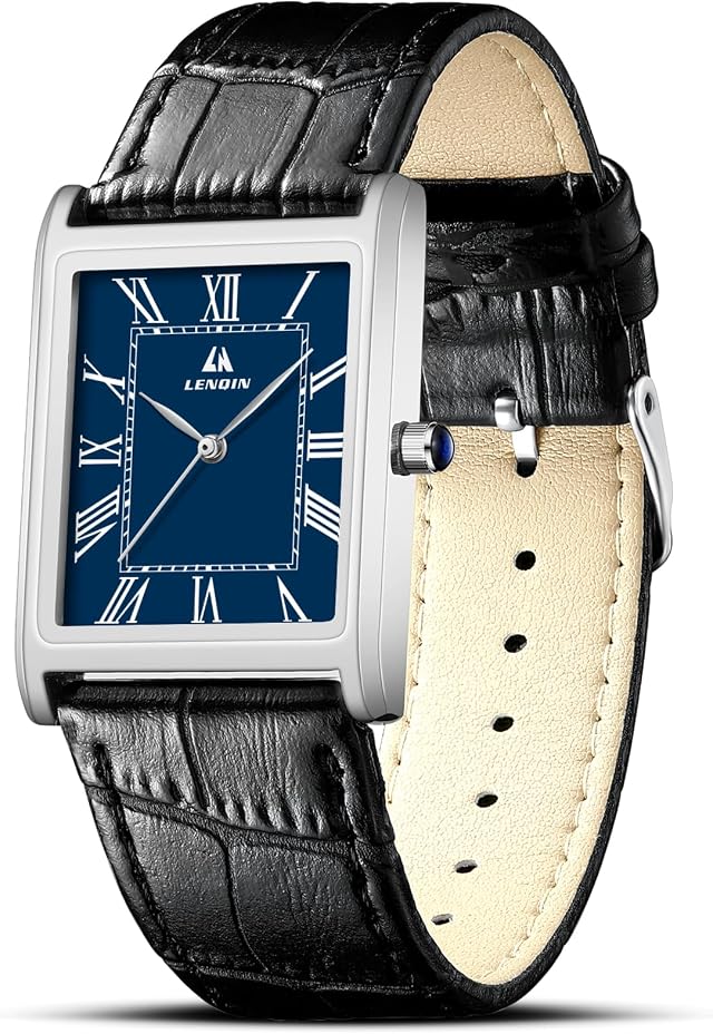 LN LENQIN Orologi da uomo analogici al quarzo per Orologi da polso da uomo impermeabili 30M retrò di design