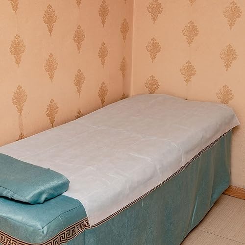 Miniatura 5 de DEAYOU 40 sábanas desechables para cama de spa, protector impermeable para mesa de masaje, cubierta de cama de tela no tejida para terapia de