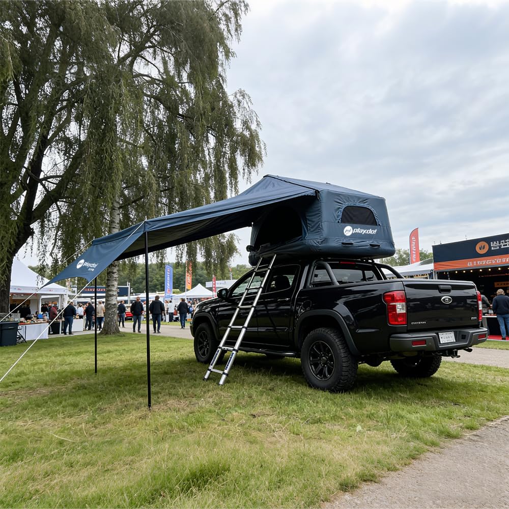 dachzelt lkw TentHome Aufblasbar Auto 2 Personen Autodachzelt Einfacher Aufbau Outdoor-Glamping-Camping Zelt für SUV, und Universal-Autozelt Grau mit 90° Markise Sport & Freizeit oscillator Graveltour Tirol / Bayern: Variante:Peha-soft Latex Comfort L P100 St unsteril