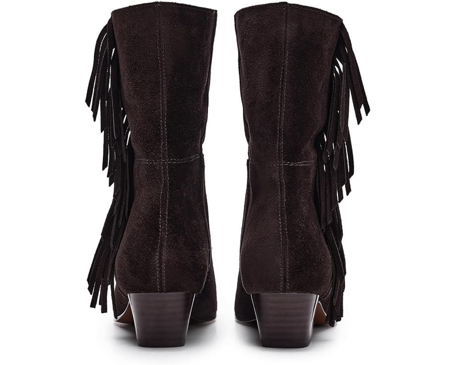 Madewell Lia Fringe Boots - Suede - Front View