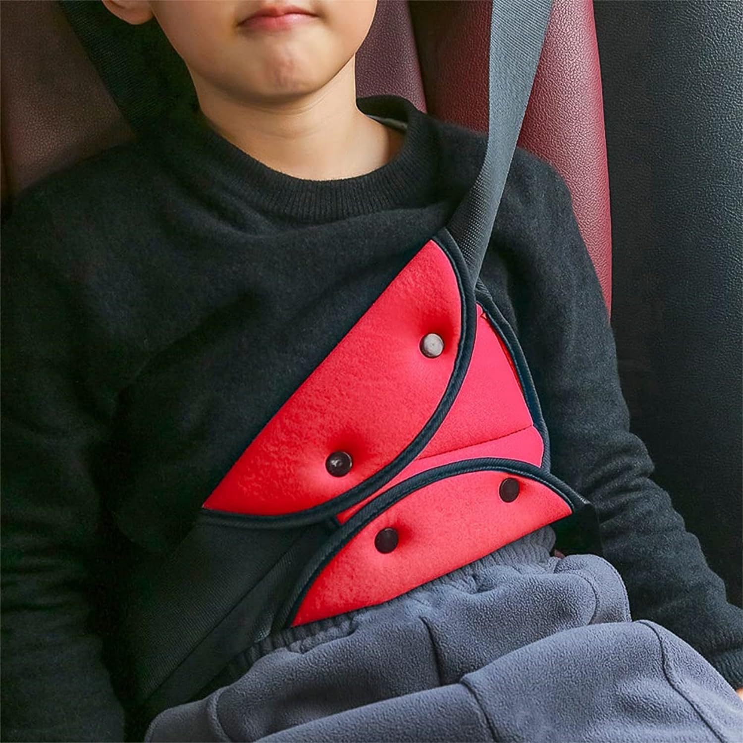 Kid Seat Belt Car Safety Cover Harness Strap Seat Belt Clips Car Safety Kids Seatbelt Shoulder Covers Cars Adjuster Pad for Adults Baby Children