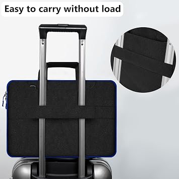Hseok Laptop Shoulder Bag 15 15.6 16 Inch Briefcase,Compatible MacBook Pro/Neo 16,MacBook Air/Pro 15,XPS 15/16 and most 15.6-16 and Most 15-16 Notebooks,Spill-Resistant Handbag,Black & Blue