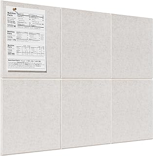 MaxGear Large Cork Board for Wall 36" x 24", Light Tan Bulletin Board, 6 Pack Felt Wall Tiles with Pushpins, Cork Boards for Office Pin Board Tack Board Cork Boards