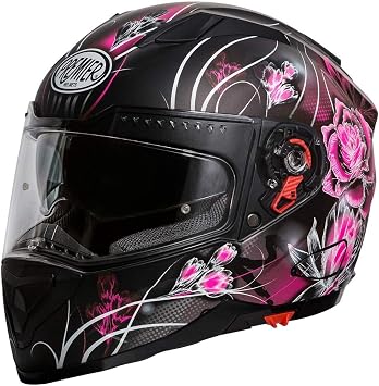 Premier CASCO VYRUS VANITY 9 BM,NERO/ROSA/BIANCO,M : Amazon.it: Auto e Moto